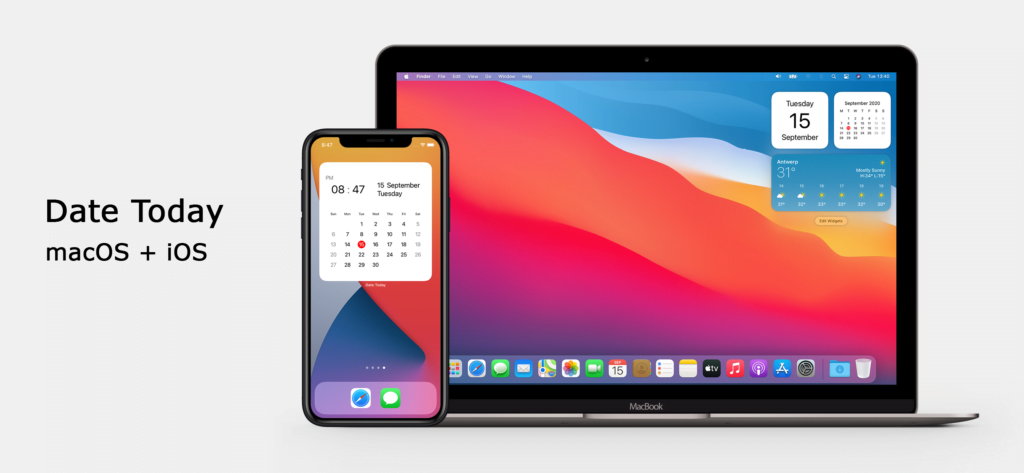 Date Today widgets on iOS 14 that on the iPhone and macOS Big Sur