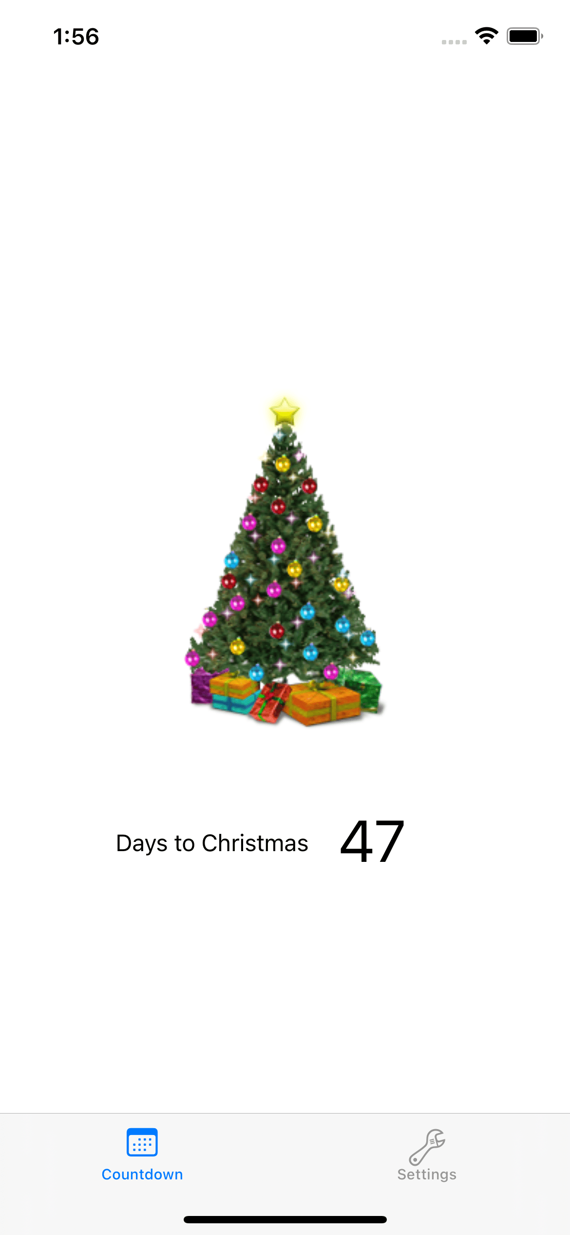 New Christmas Tree widget for on your iOS 14 device