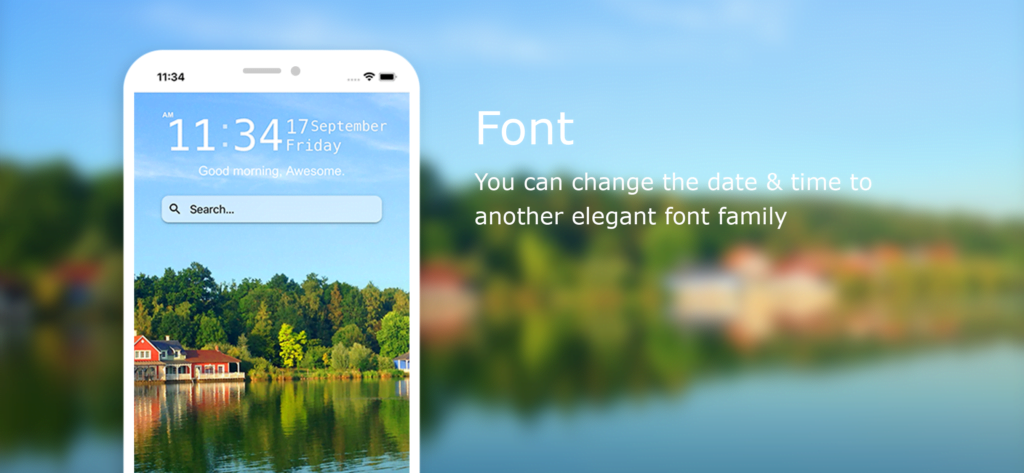 Home Tab for Safari customizable font style