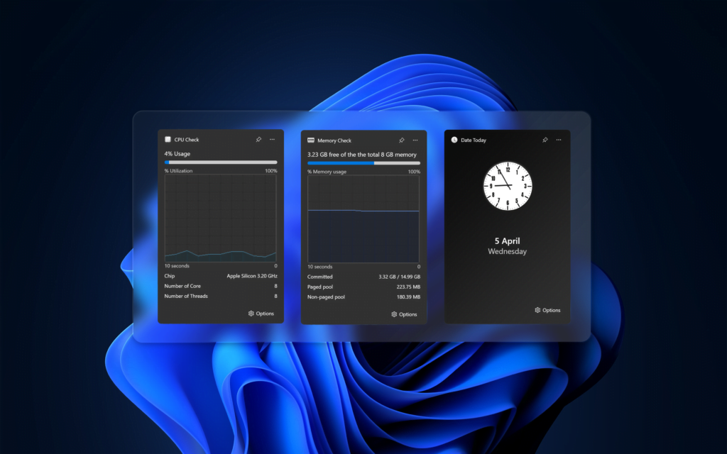 Windows 11 Widgets for Pro Users