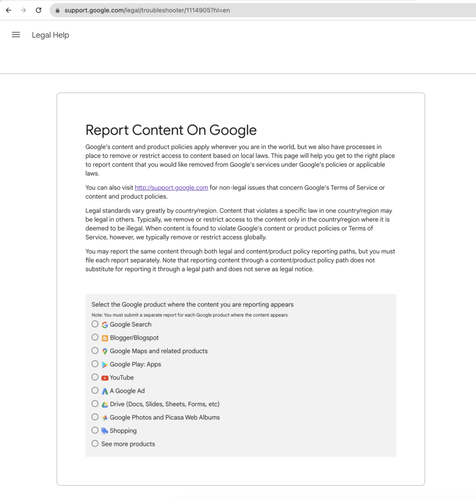 safeguard your code and brand. And Report violated Content to Google