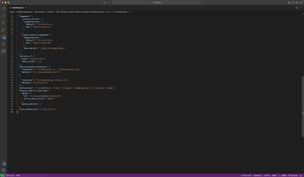 Firefox Manifest V3 Extension - Manifest.json