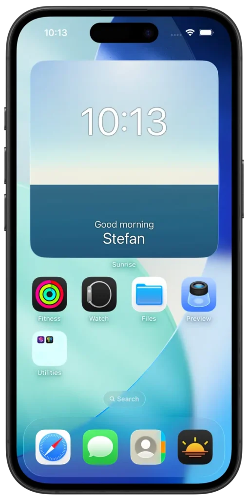 Late Morning Scene iOS Widget