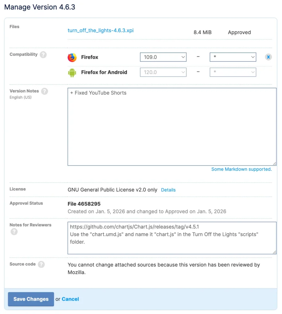 Browser extension store mistakes to forget to mention the Firefox notes for reviewers