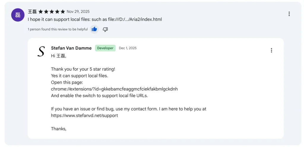 Page Sidebar Chrome extension review with the developer's reply