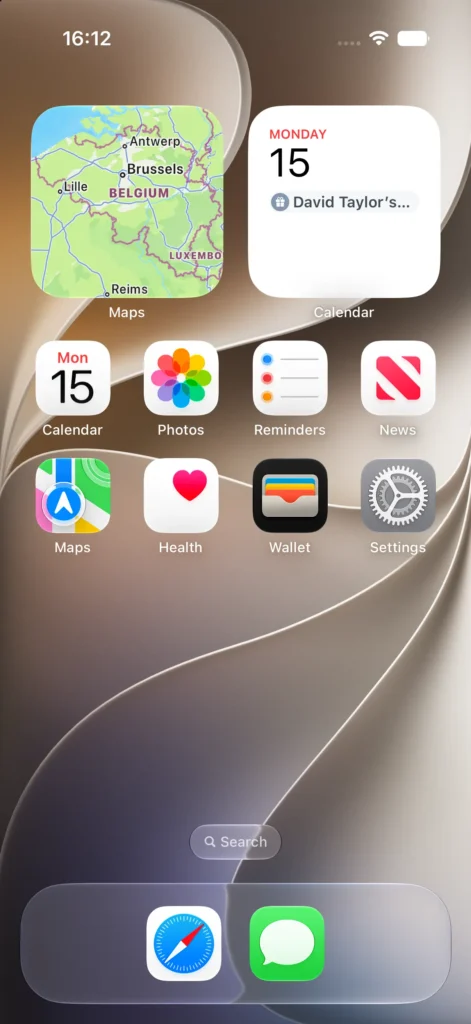 iOS 27 home screen