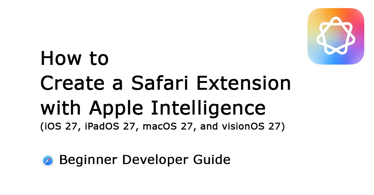 Safari Extension created with AI