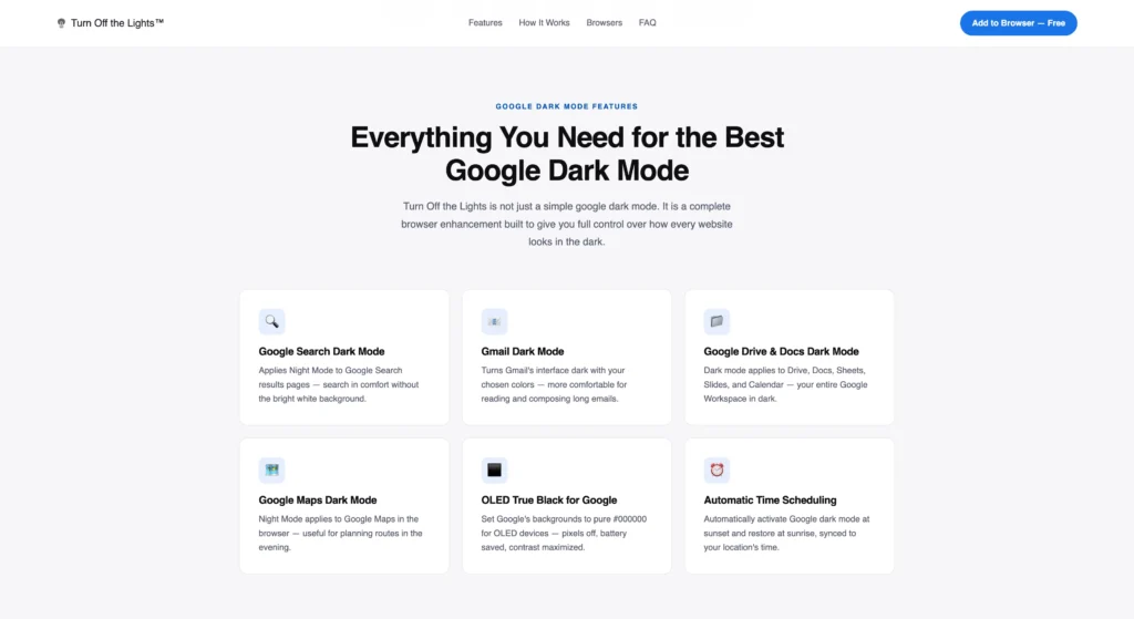 Benefits for the user when using Google Dark Mode
