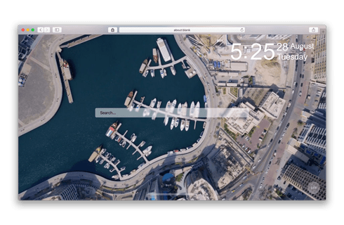 Aerial View Tab for Safari Browser Extension