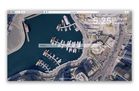 Aerial View Tab for Safari Browser Extension