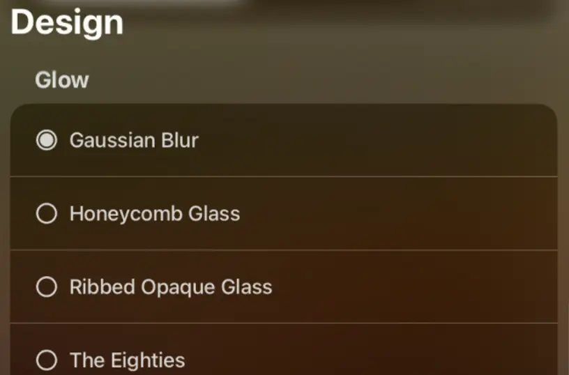 Customize glow type around the video player