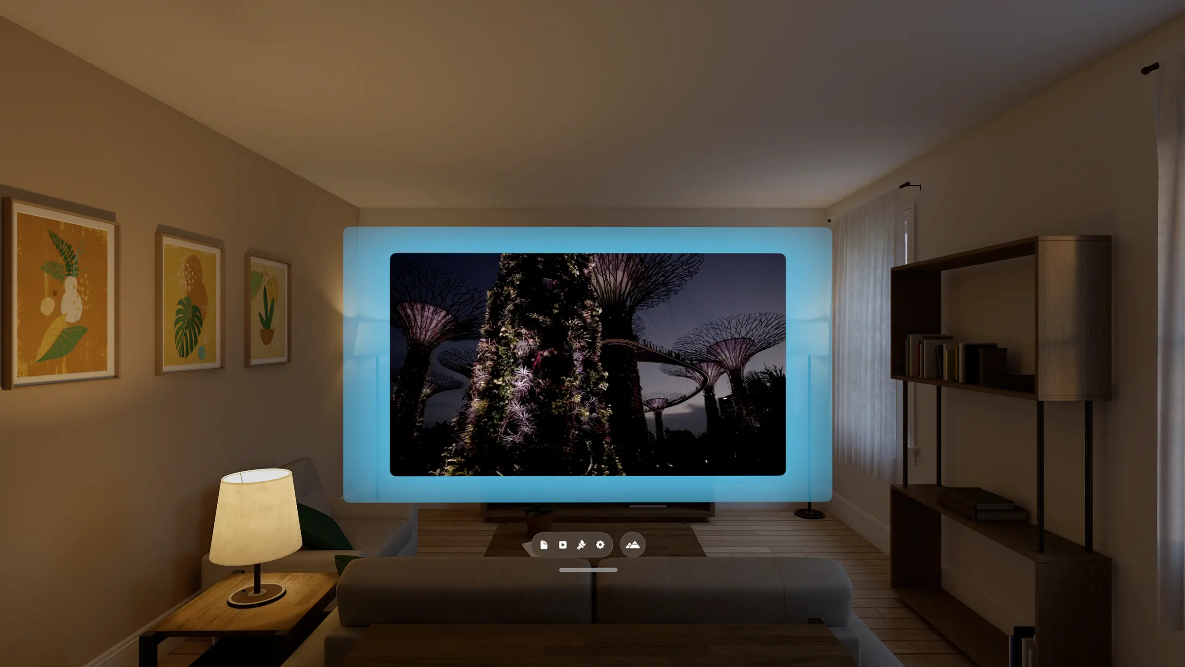 Show one solid color around the video player