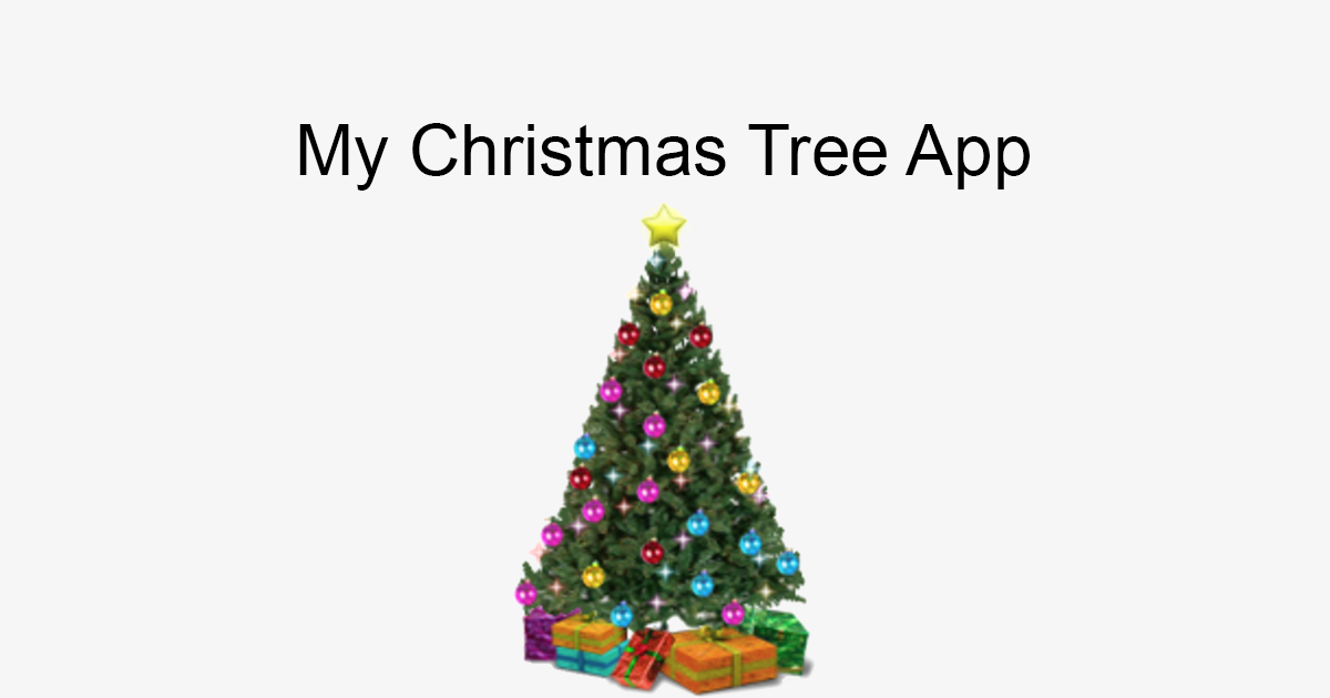 Christmas decorative tree for on your personal desktop