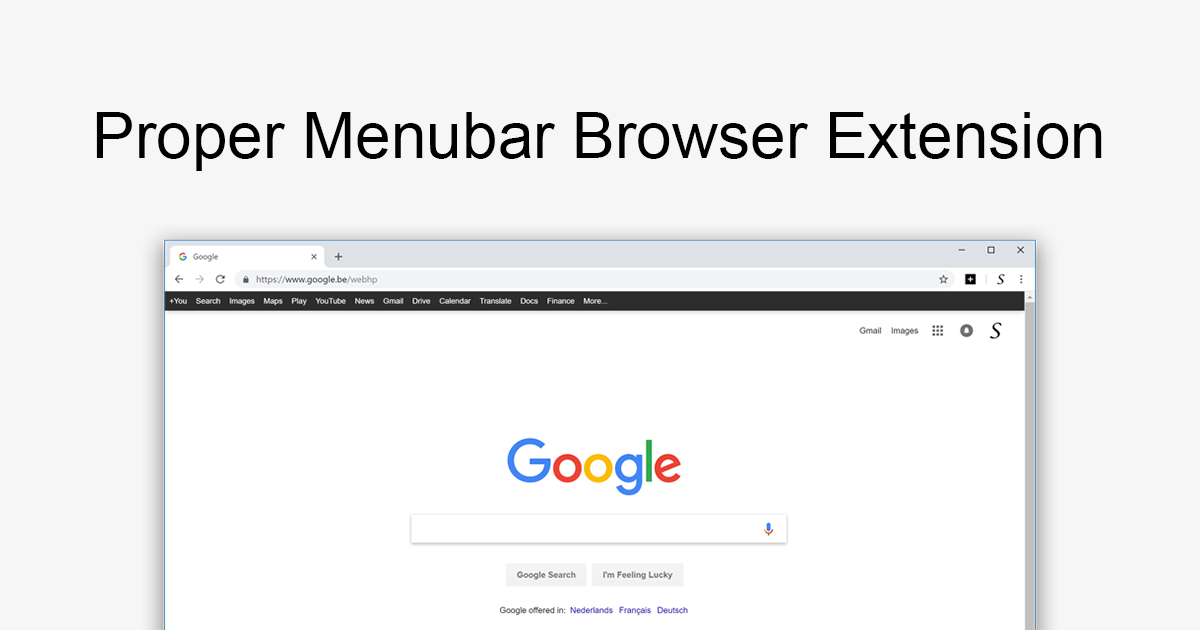 Proper Menubar Browser Extension Get The Black Menubar Bar Proper Menubar Browser Extension Get The Black Menubar Bar