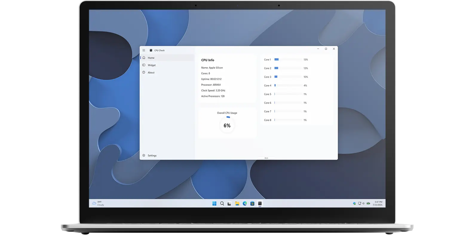 CPU Check app on all devices