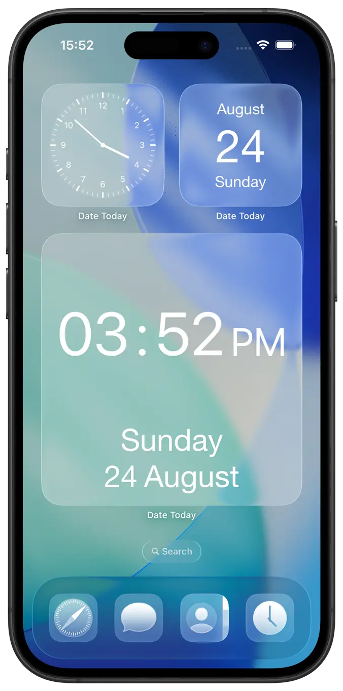 Date Today Clear Widgets