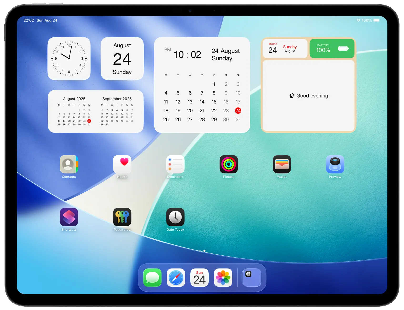 Date Today on iPad Pro