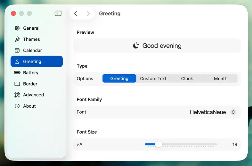 Date Today greeting options