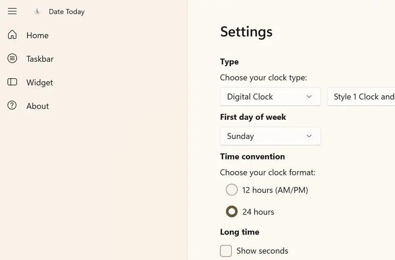 Customize the app to your person style