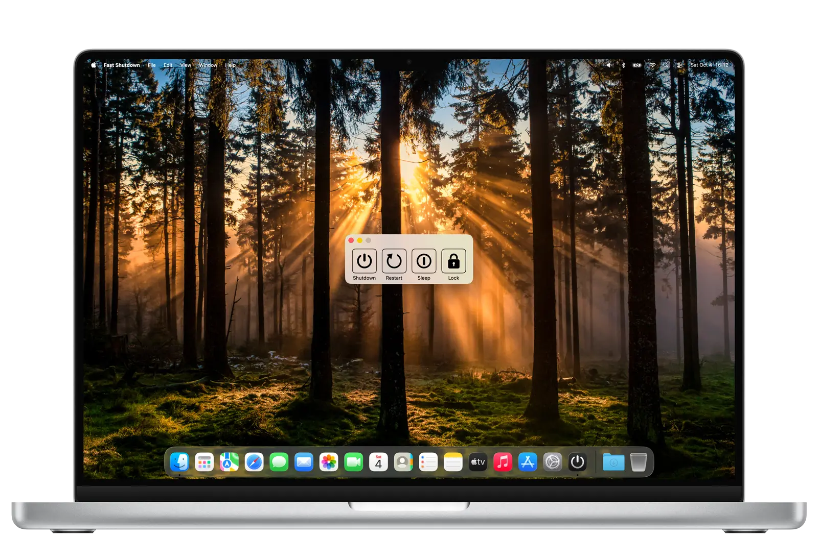 Fast Shutdown app on Windows device