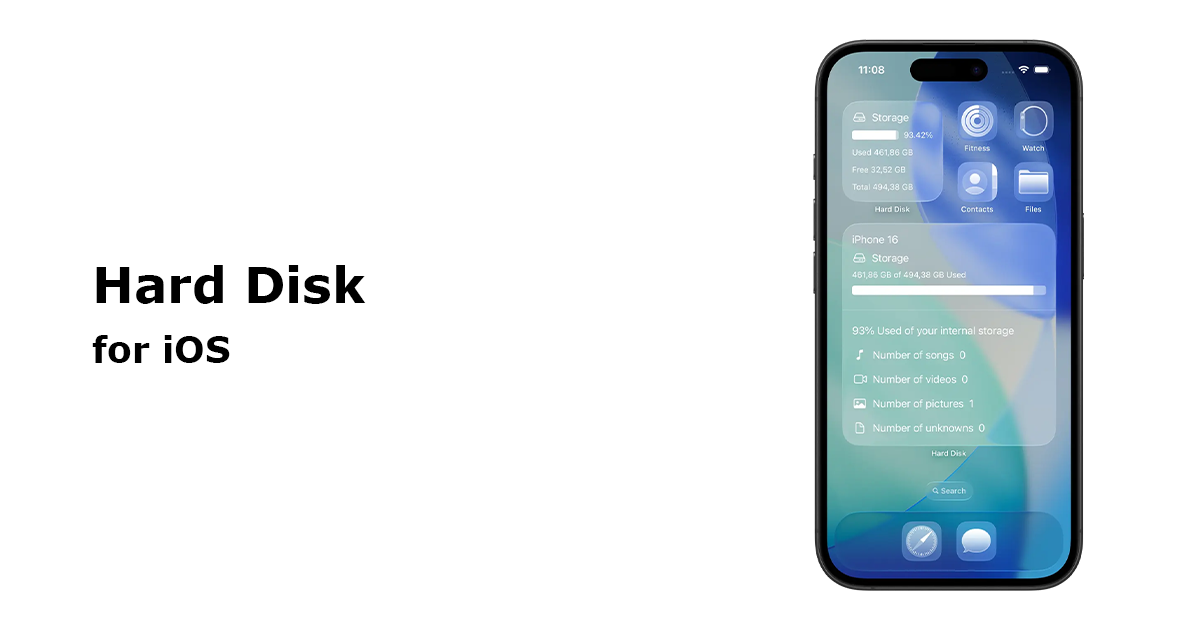 Hard Disk on iPhone - Monitor Your Storage with Ease