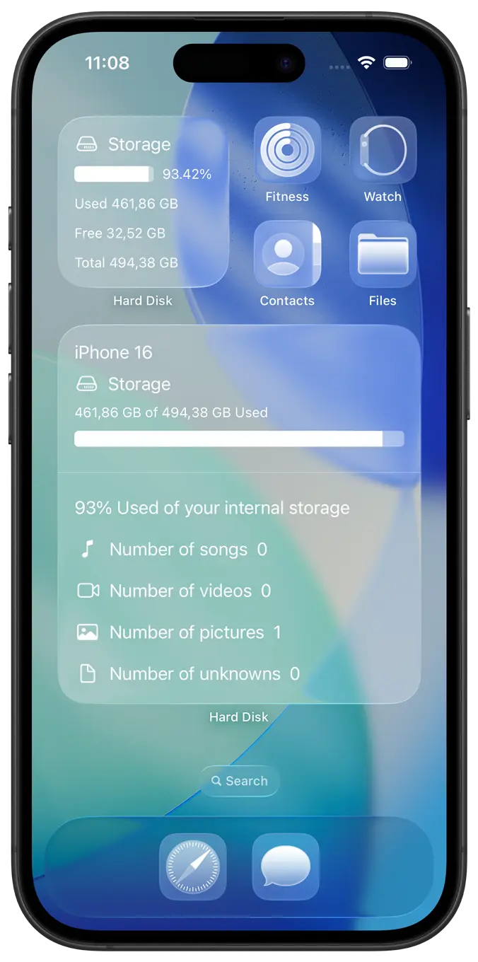 Hard Disk Clear Widgets