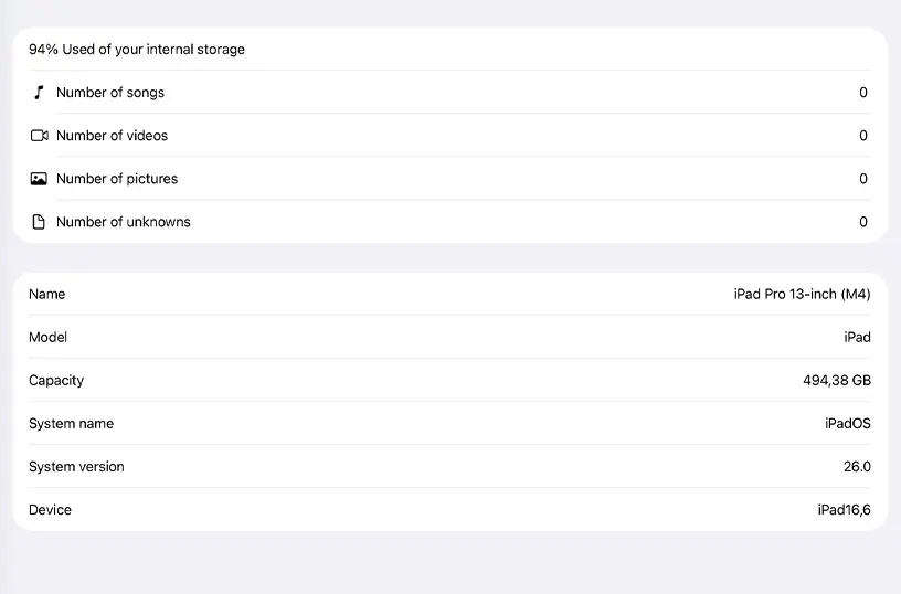 Hard Disk app