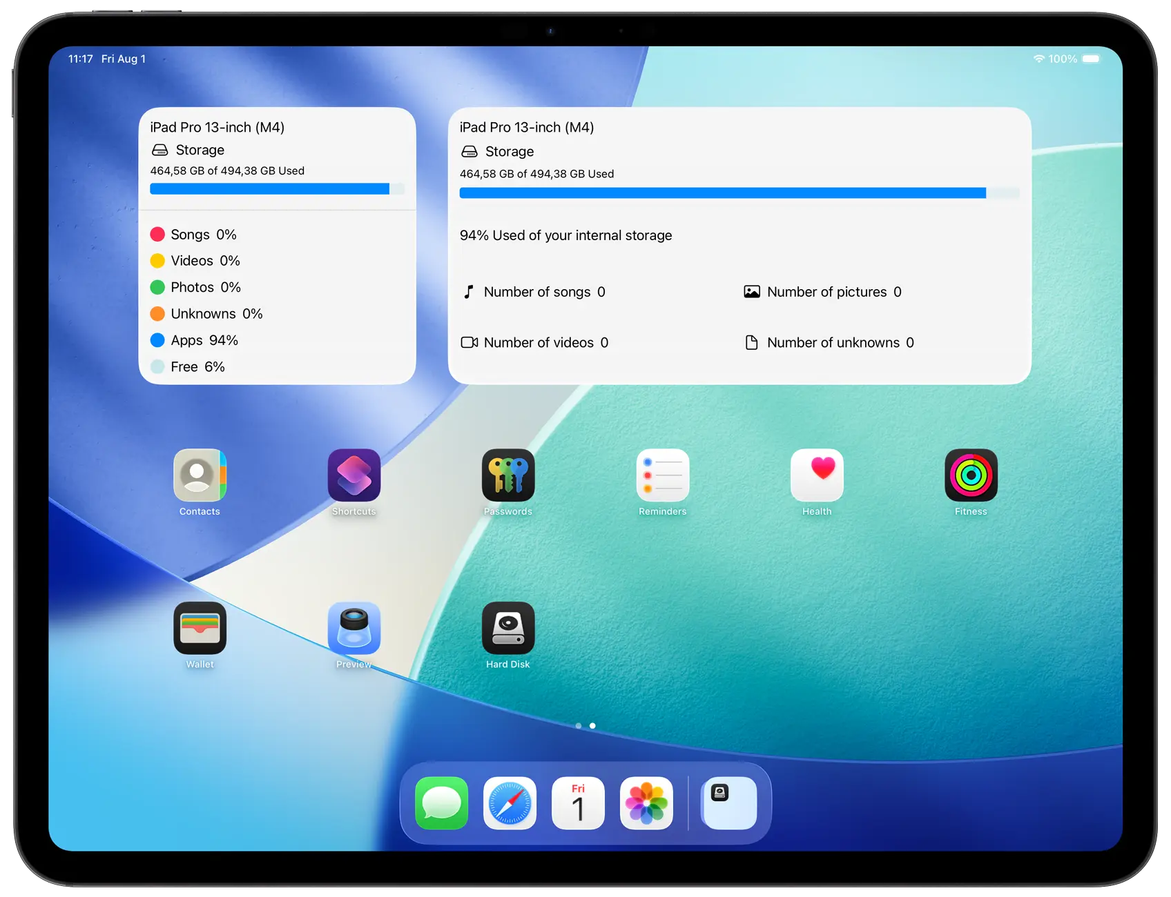 Hard Disk on iPad Pro