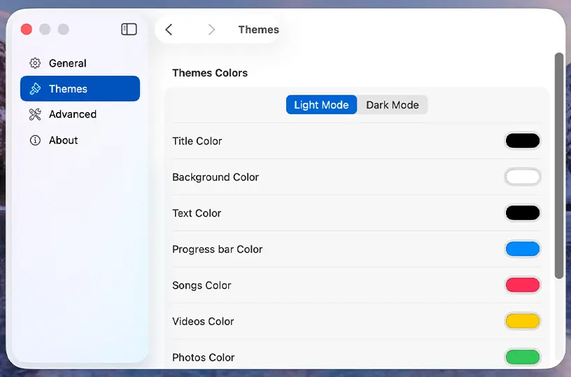 Customize the app to your person style