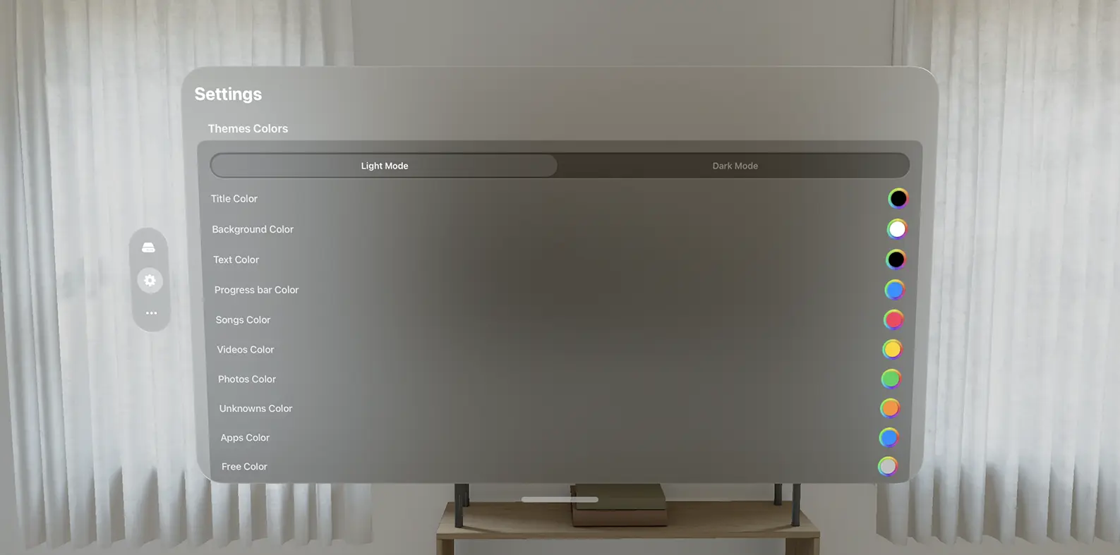 Customize theme colors