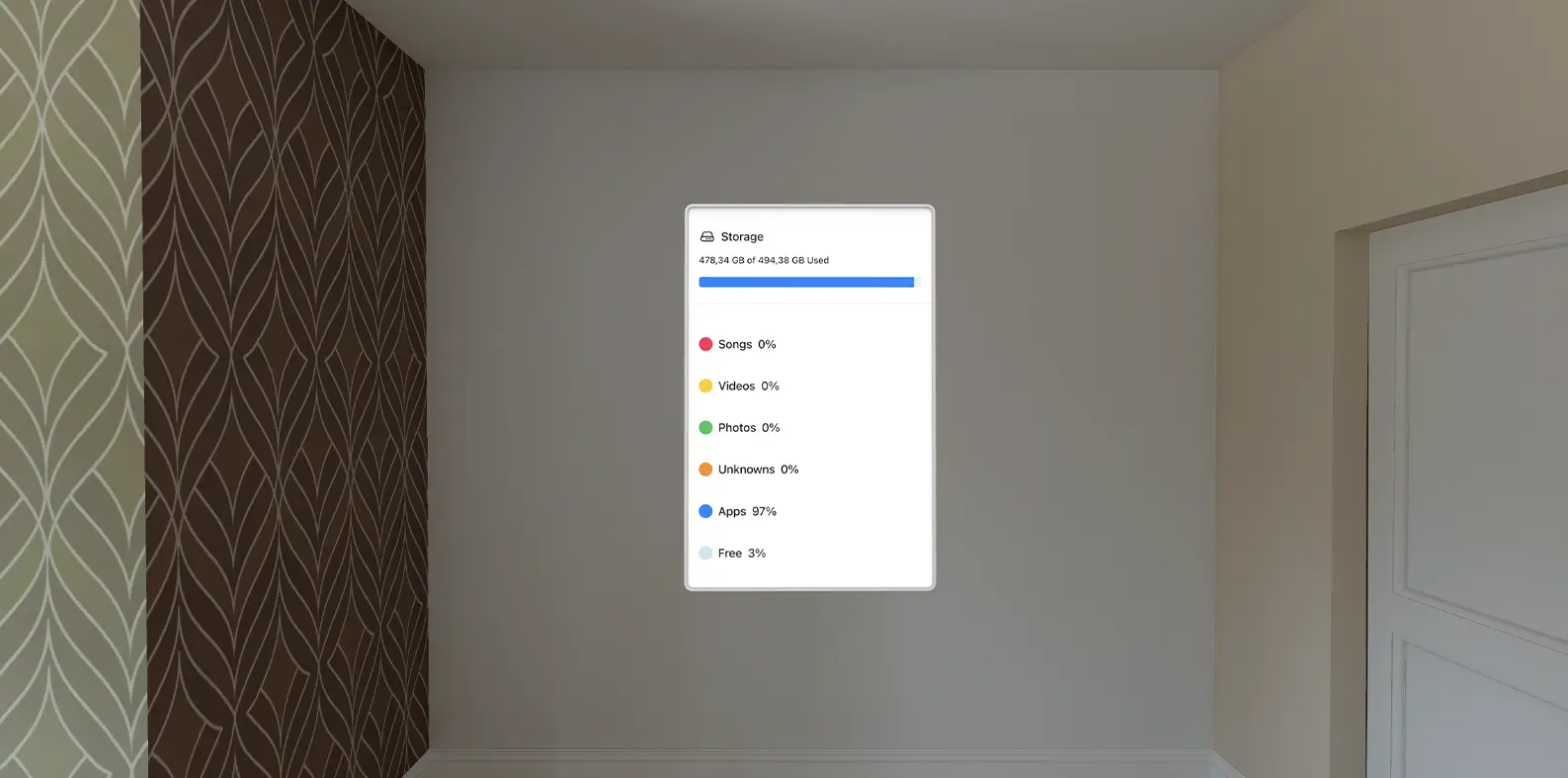 Paper storage widget poster