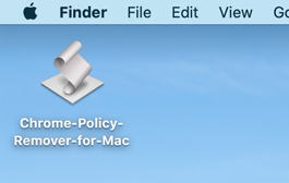 Unzip the zip file and get the Chrome Policy Remover for Mac on your desktop