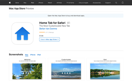 Install Home Tab Safari extension