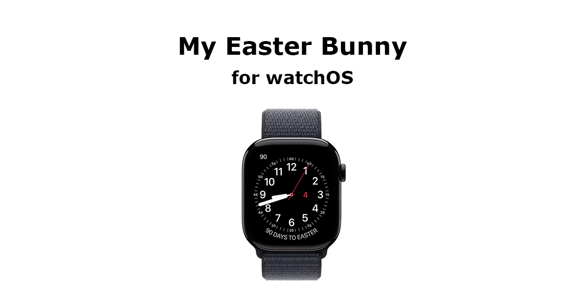 My Easter Bunny countdown for Apple Watch