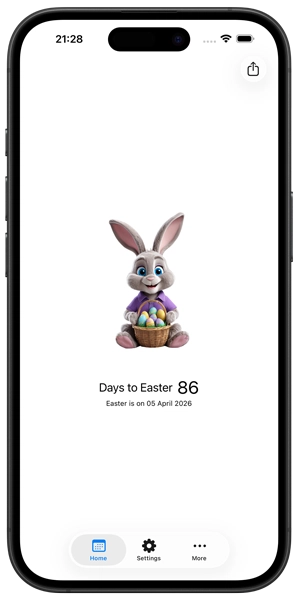 My Easter Bunny iPhone home page