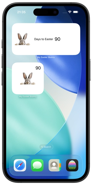 My Easter Bunny male bunny widget