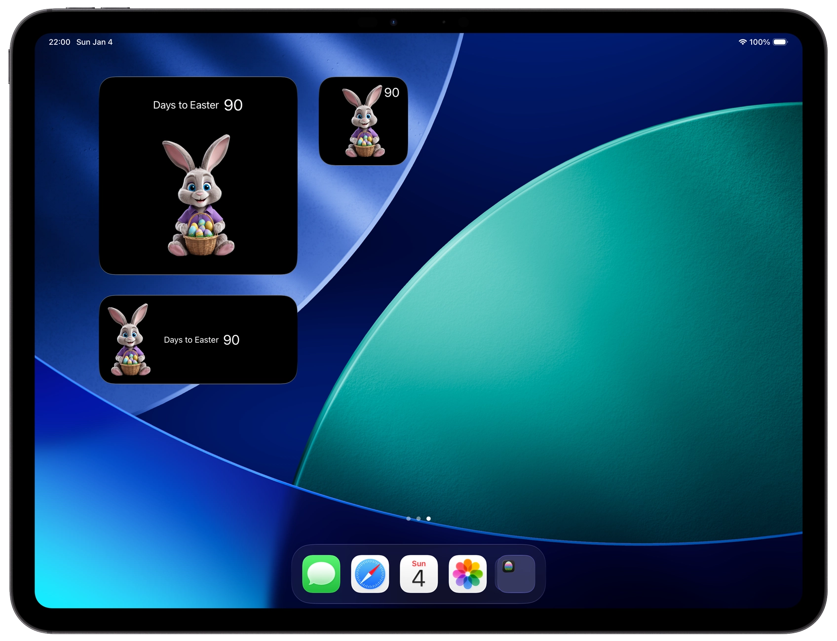 My Easter Bunny Dark Mode widgets