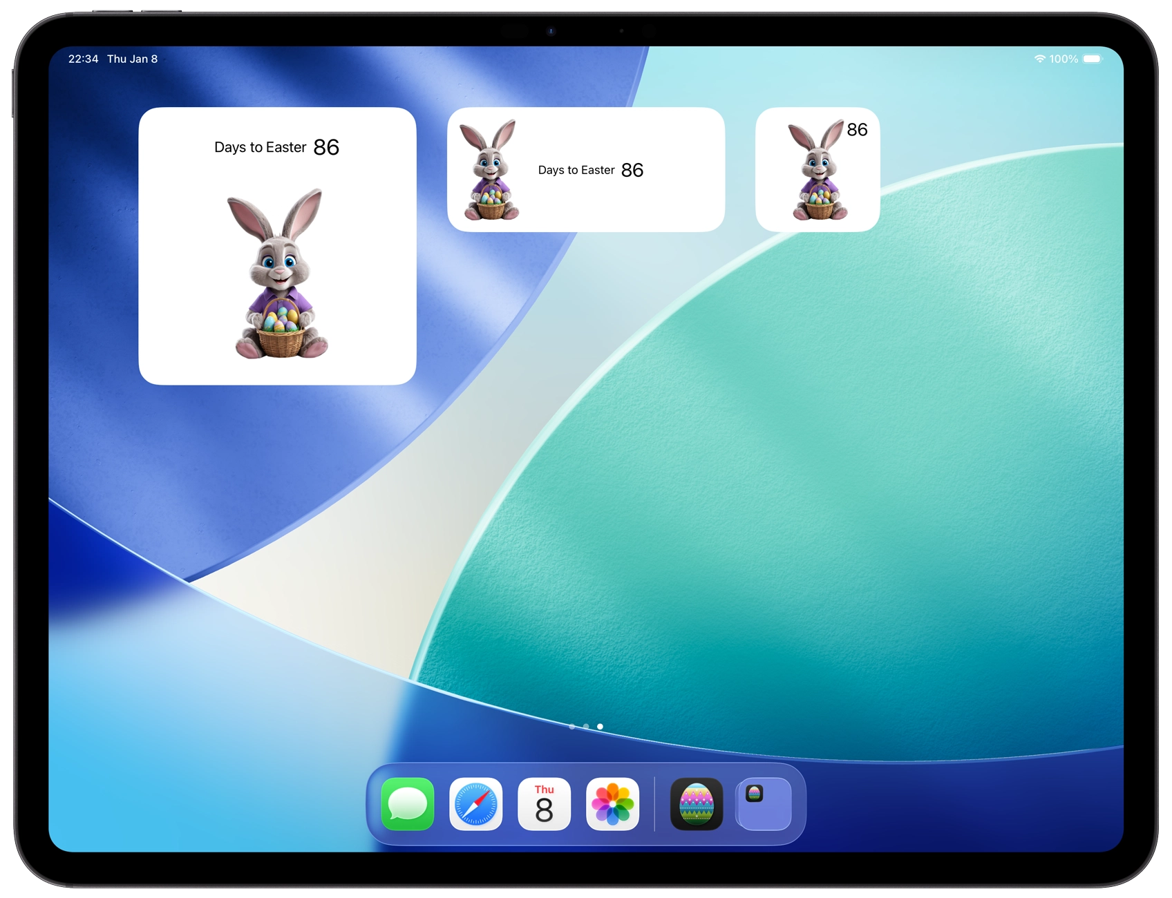 My Easter Bunny on iPad Pro