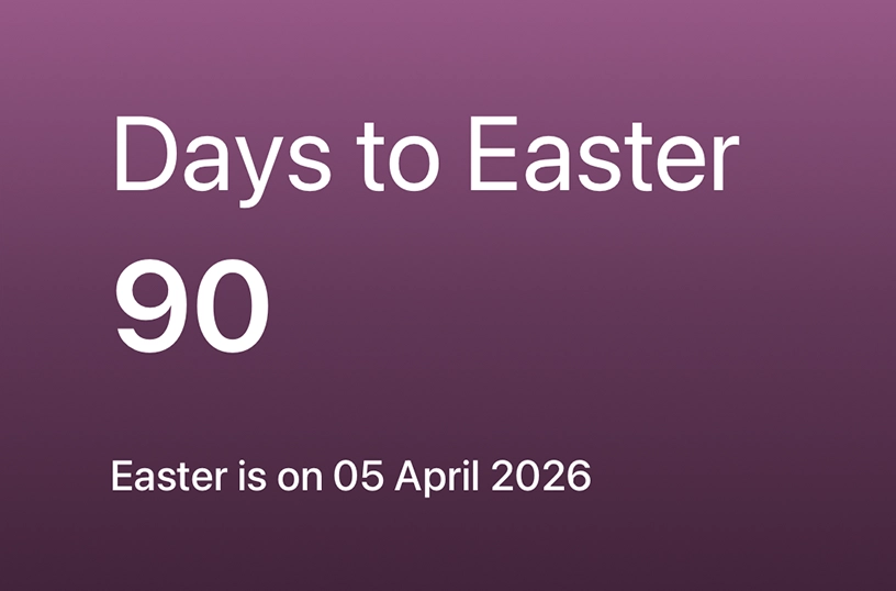 Countdown until Easter