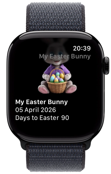 My Easter Bunny app on Apple Watch