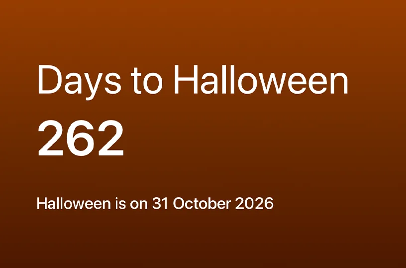 Countdown until Halloween