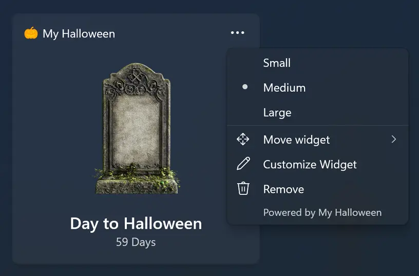 Customize your Windows 11 widget size