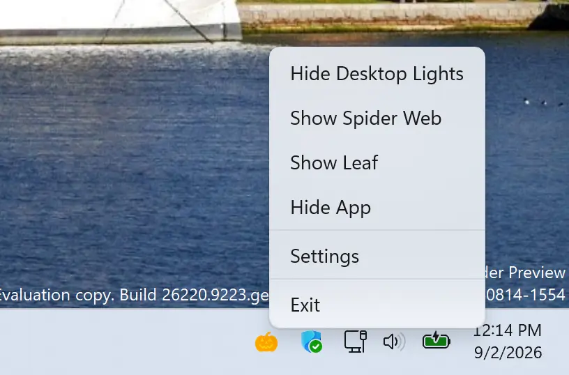 Toggle to desktop halloween lights