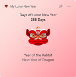 Preview of the My Lunar New Year for Windows 11