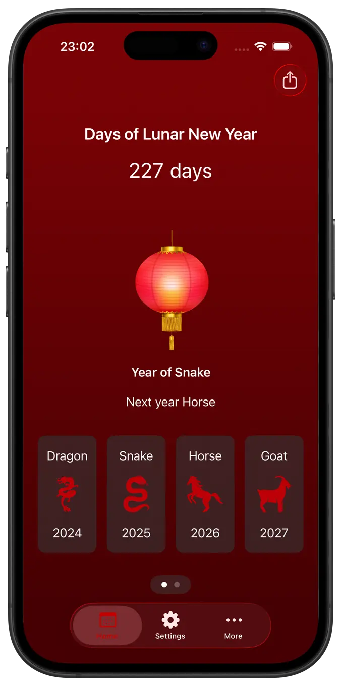 My Lunar New Year iPhone home page