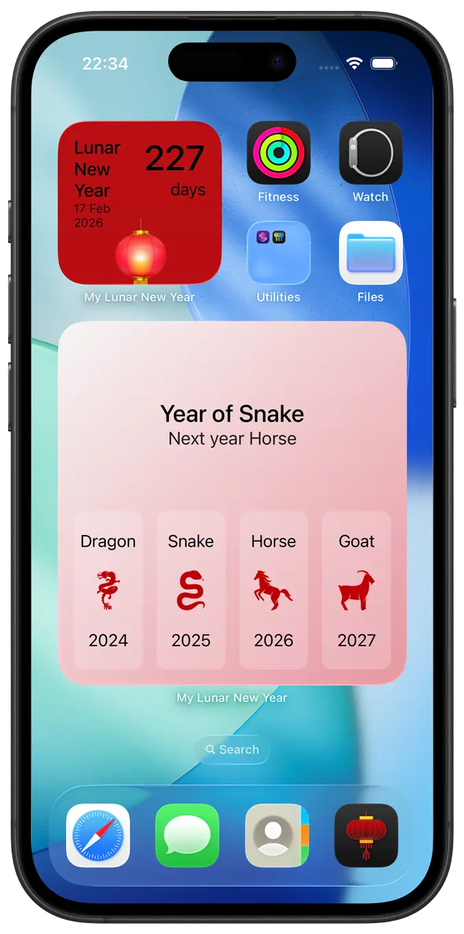 My Lunar New Year Light Mode widgets
