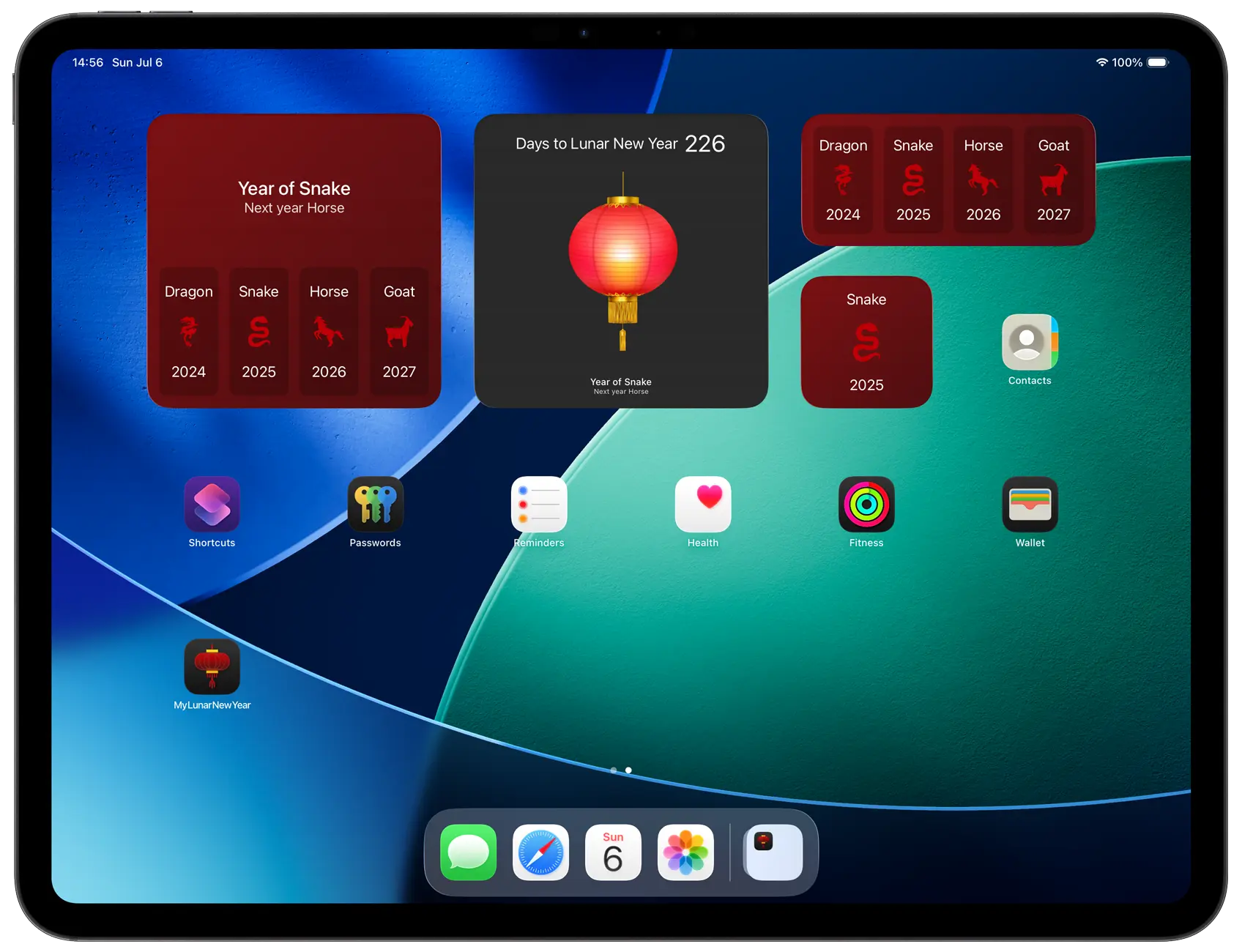 My Lunar New Year Dark Mode widgets