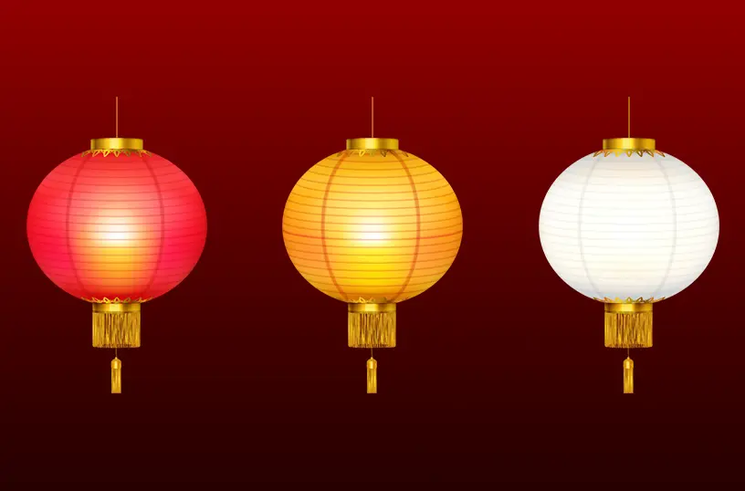 Different animated lantern colors
