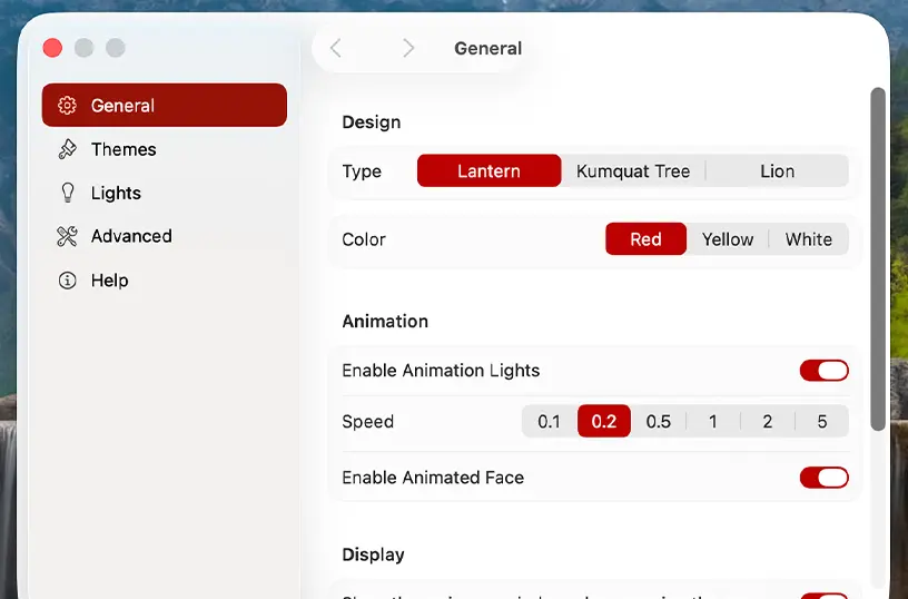 Customize the app to your person style