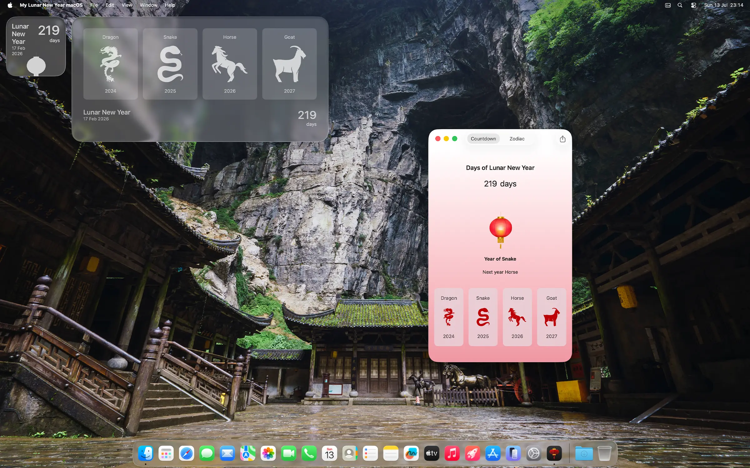 My Lunar New Year Windows 11 Widget dashboard